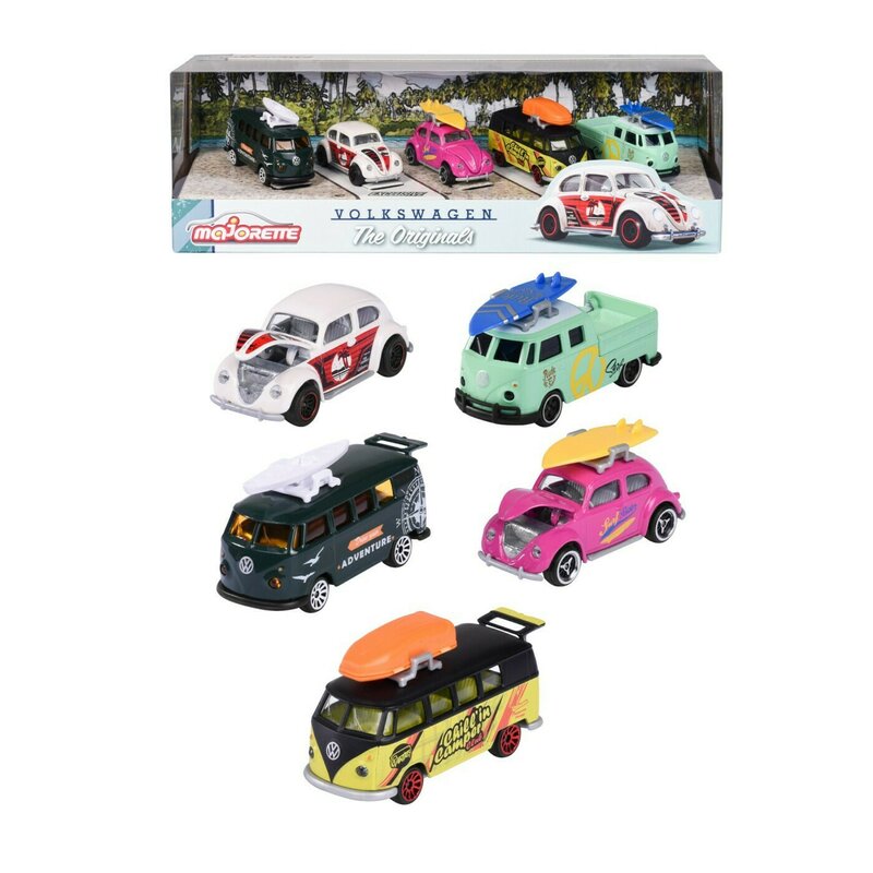 Simba - majorette set 5 masinute din metal volkswagen 7.5cm