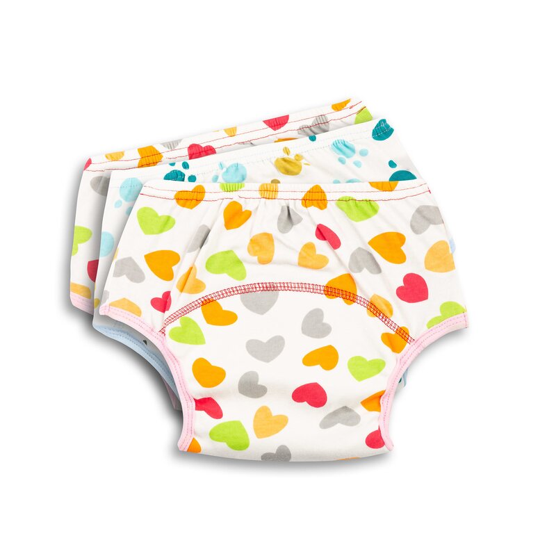 Chilotei, Sensillo, Girl, Pentru antrenament toaleta, Lavabili, Din bumbac, 11-16 kg, 3 buc, Multicolor