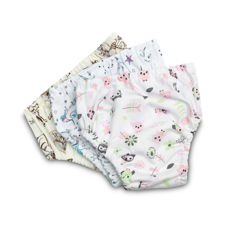 Chilotei, Sensillo, Girl, Pentru antrenament toaleta, Lavabili, Din bumbac, 11-16 kg, 3 buc, Multicolor