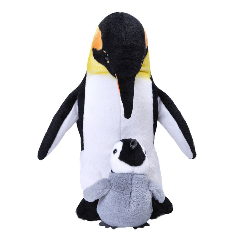 Wild republic - jucarie din plus pinguin , mama si puiul