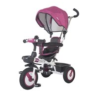 MamaLove - Tricicleta Rider Mecanism de pedalare libera, Suport picioare, Control al directiei, Rotire 360 grade, Violet