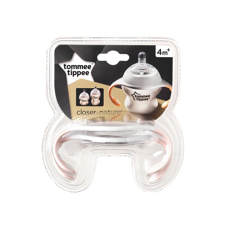 Tommee tippee - manere pentru biberoane, 2 buc, roz
