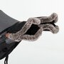 Manusi calduroase pentru carucior, Petite&Mars, Furry, Cu blanita detasabila, Pentru vremea rece, Potrivite pentru orice carucior, Impermeabile, Inchidere prin capse, Forever Black - 4