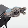 Manusi calduroase pentru carucior, Petite&Mars, Furry, Cu blanita detasabila, Pentru vremea rece, Potrivite pentru orice carucior, Impermeabile, Inchidere prin capse, Sky Whisper - 4