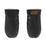 Manusi magnetice pentru carucior, Jane, Pentru vremea rece, Interior din fleece si exterior imitatie piele, Black - 2