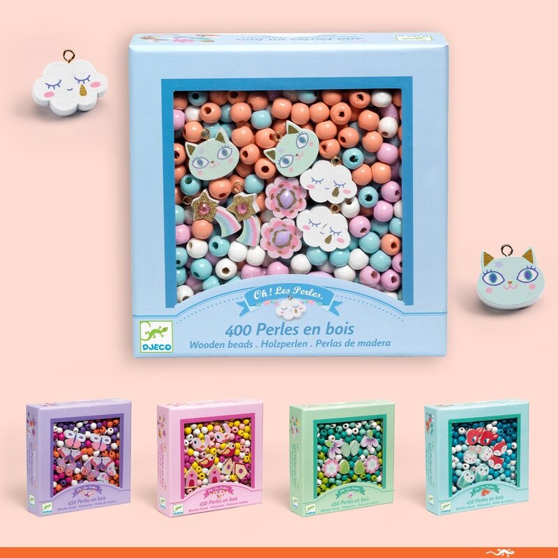 Djeco - margele curcubeu, beads rainbow