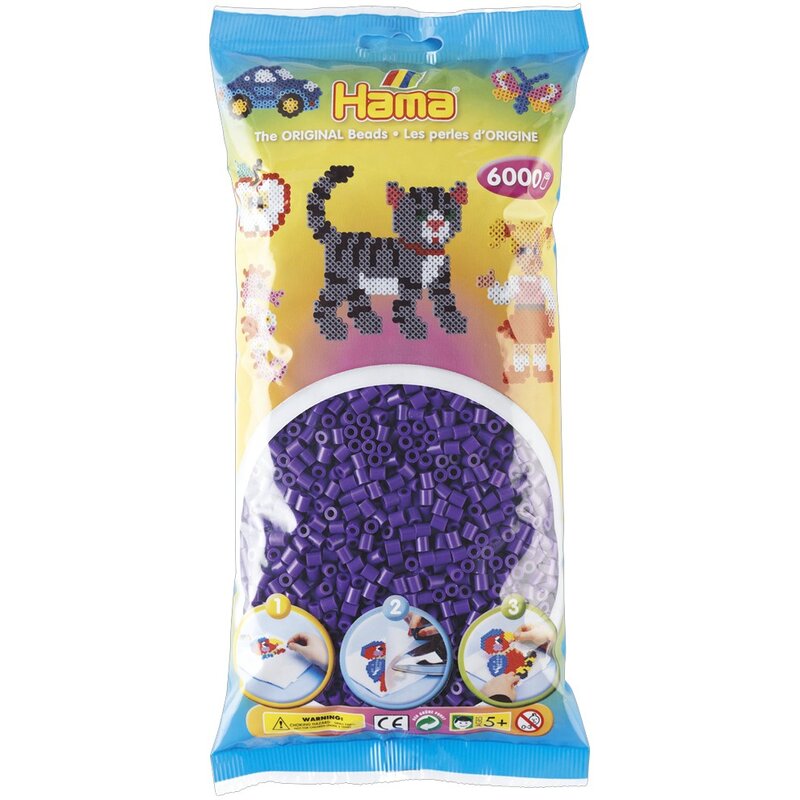 Hama - set margele de calcat midi, violet