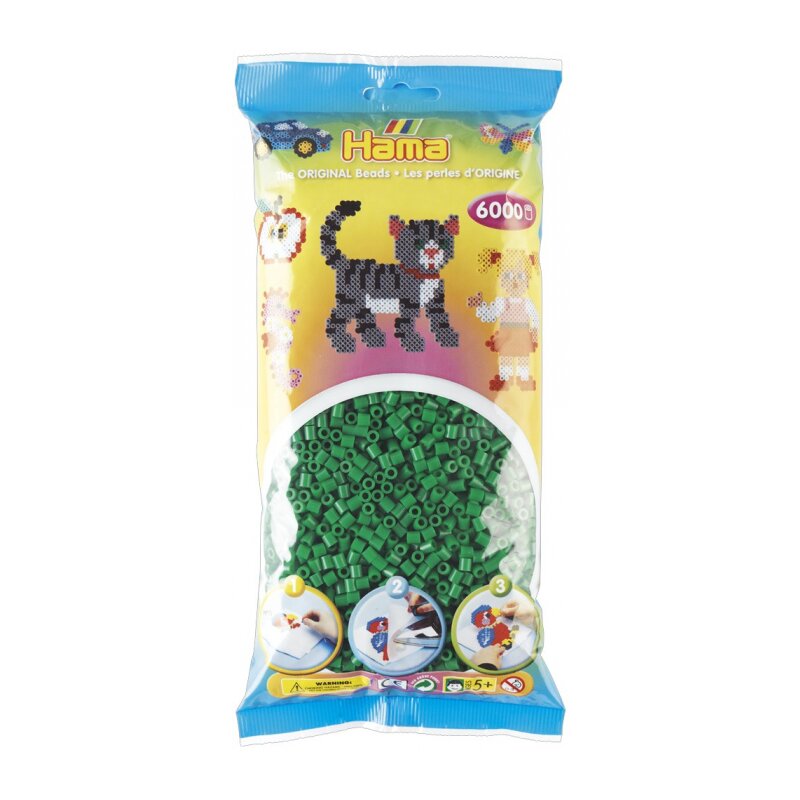 Hama - set margele de calcat midi, verde