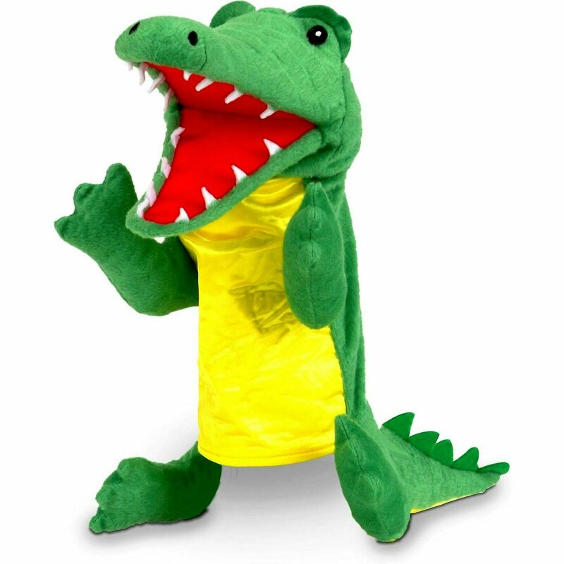 Fiesta crafts - marioneta de mana crocodil