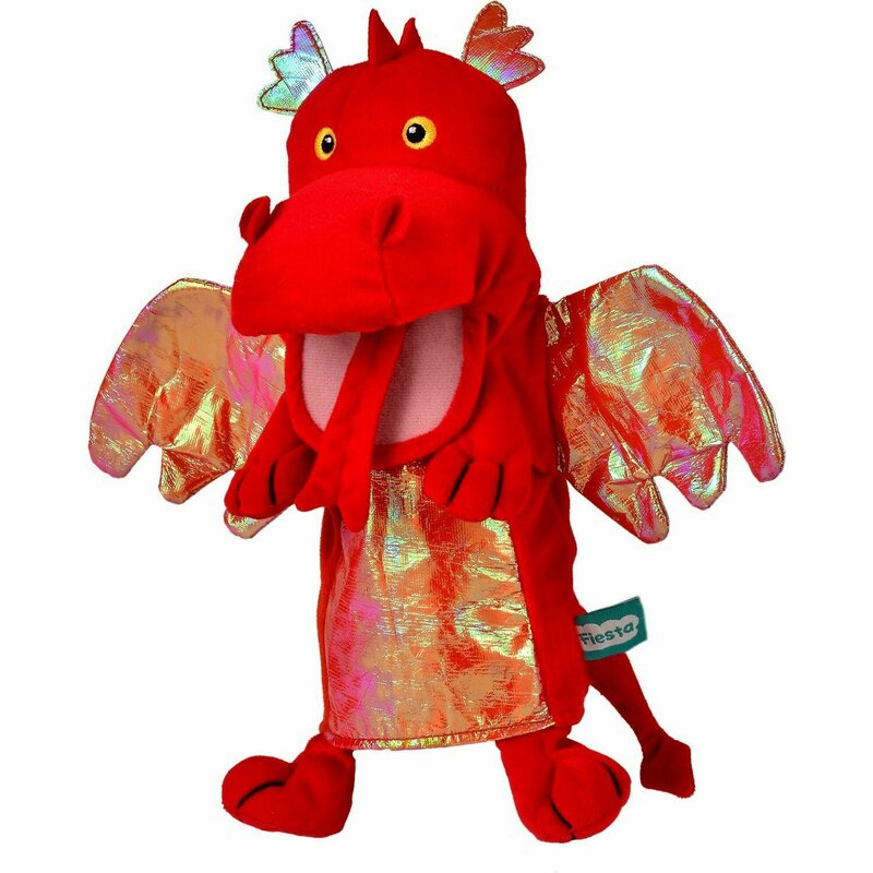 Fiesta Crafts - Marioneta de mana Dragonul Rosu image0