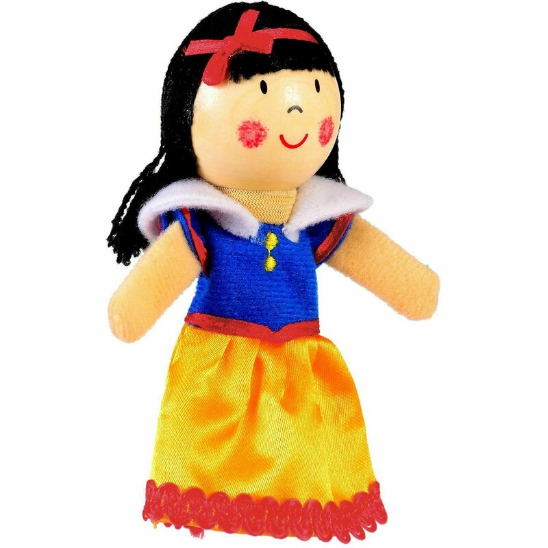 Fiesta crafts - marioneta pentru deget alba ca zapada