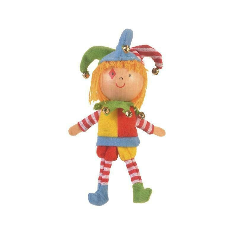 Fiesta - marioneta pentru deget arlechino pentru teatru papusi finger-puppet