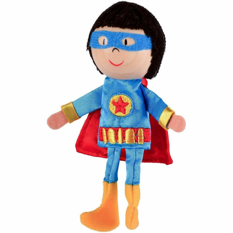 Fiesta crafts - marioneta pentru deget baiat supererou