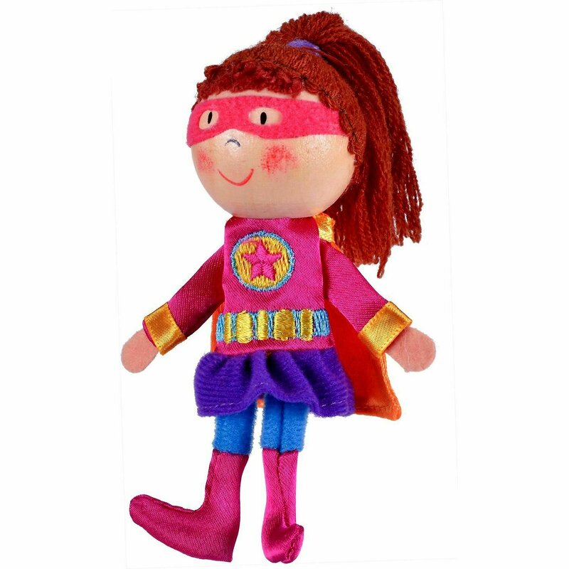 Fiesta crafts - marioneta pentru deget fata supererou