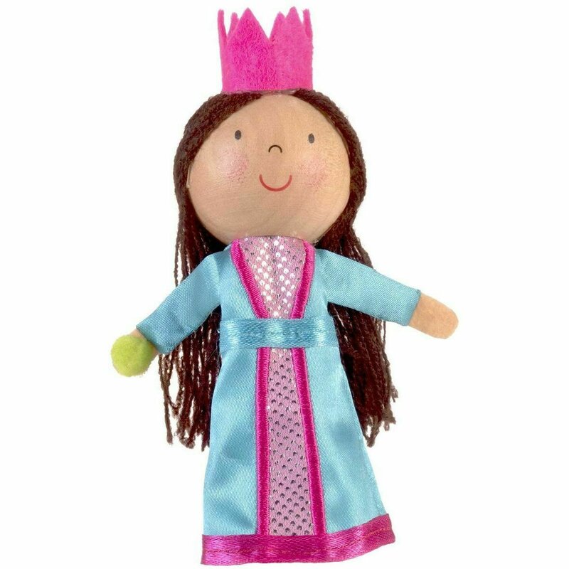Fiesta crafts - marioneta pentru deget printesa si bobul de mazare