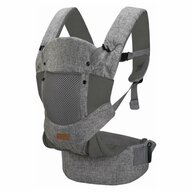 Marsupiu bebe, FreeON, Carry Me, 3 in 1, De la 4 luni pana la 15 kg, Tesatura din plasa 3D, Confortabil si sigur pentru bebe, Gri