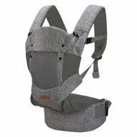 Marsupiu bebe, FreeON, Carry Me, 3 in 1, De la 4 luni pana la 15 kg, Tesatura din plasa 3D, Confortabil si sigur pentru bebe, Gri
