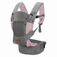 Black Friday - Reduceri Marsupiu bebe, FreeON, Carry Me, 3 in 1, De la 4 luni pana la 15 kg, Tesatura din plasa 3D, Confortabil si sigur pentru bebe, Grey/Pink Promotie