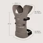 Marsupiu bebe, Lionelo, Mabel, Ergonomic, Pozitia M-broscuta, De la 4 luni pana la 15 Kg, Amplasare cu fata sau cu spatele spre parinte, Material respirabil, Bej - 9
