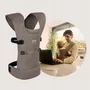 Marsupiu bebe, Lionelo, Mabel, Ergonomic, Pozitia M-broscuta, De la 4 luni pana la 15 Kg, Amplasare cu fata sau cu spatele spre parinte, Material respirabil, Bej - 5