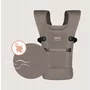 Marsupiu bebe, Lionelo, Mabel, Ergonomic, Pozitia M-broscuta, De la 4 luni pana la 15 Kg, Amplasare cu fata sau cu spatele spre parinte, Material respirabil, Bej - 6