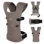 Marsupiu bebe, Lionelo, Mabel, Ergonomic, Pozitia M-broscuta, De la 4 luni pana la 15 Kg, Amplasare cu fata sau cu spatele spre parinte, Material respirabil, Bej - 2