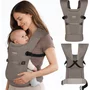 Marsupiu bebe, Lionelo, Mabel, Ergonomic, Pozitia M-broscuta, De la 4 luni pana la 15 Kg, Amplasare cu fata sau cu spatele spre parinte, Material respirabil, Bej - 4