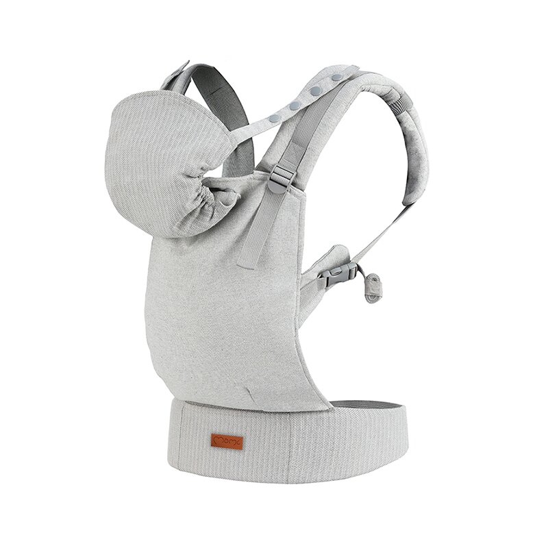 Momi - marsupiu ergonomic collet, 2 pozitii, gri