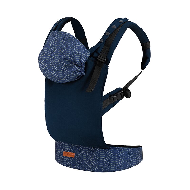 Momi – Marsupiu ergonomic Collet , Navy, 2 pozitii, Albastru albastru imagine 2022 protejamcopilaria.ro