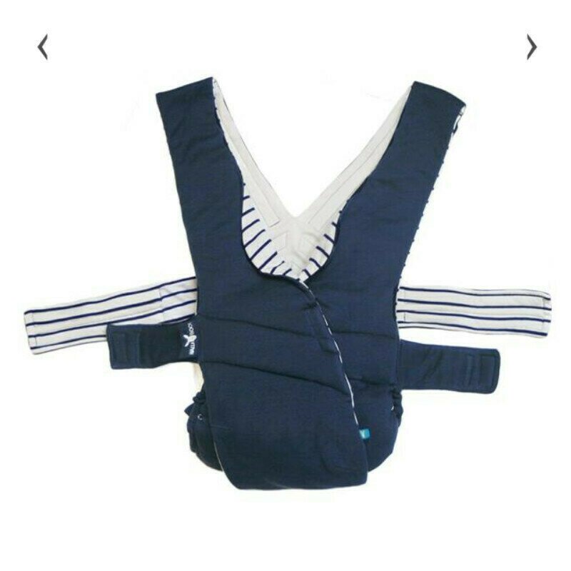 Wallaboo - marsupiu ergonomic cross stripe true blue
