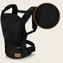 Marsupiu ergonomic, Lionelo, Margareet Air, 3 pozitii de purtare, Certificat de Institutul International pentru Displazie de Sold, 4 luni+, Pana la 20 Kg, Material respirabil 3D Air Mesh, Catarama dubla de siguranta, Negru - 12