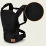 Marsupiu ergonomic, Lionelo, Margareet Air, 3 pozitii de purtare, Certificat de Institutul International pentru Displazie de Sold, 4 luni+, Pana la 20 Kg, Material respirabil 3D Air Mesh, Catarama dubla de siguranta, Negru - 12