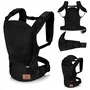 Marsupiu ergonomic, Lionelo, Margareet Air, 3 pozitii de purtare, Certificat de Institutul International pentru Displazie de Sold, 4 luni+, Pana la 20 Kg, Material respirabil 3D Air Mesh, Catarama dubla de siguranta, Negru - 4