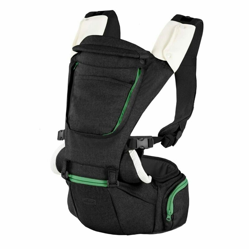 Chicco - marsupiu ergonomic multifunctional hip seat cu suport pentru sold, pirateblack (negru), 0luni+
