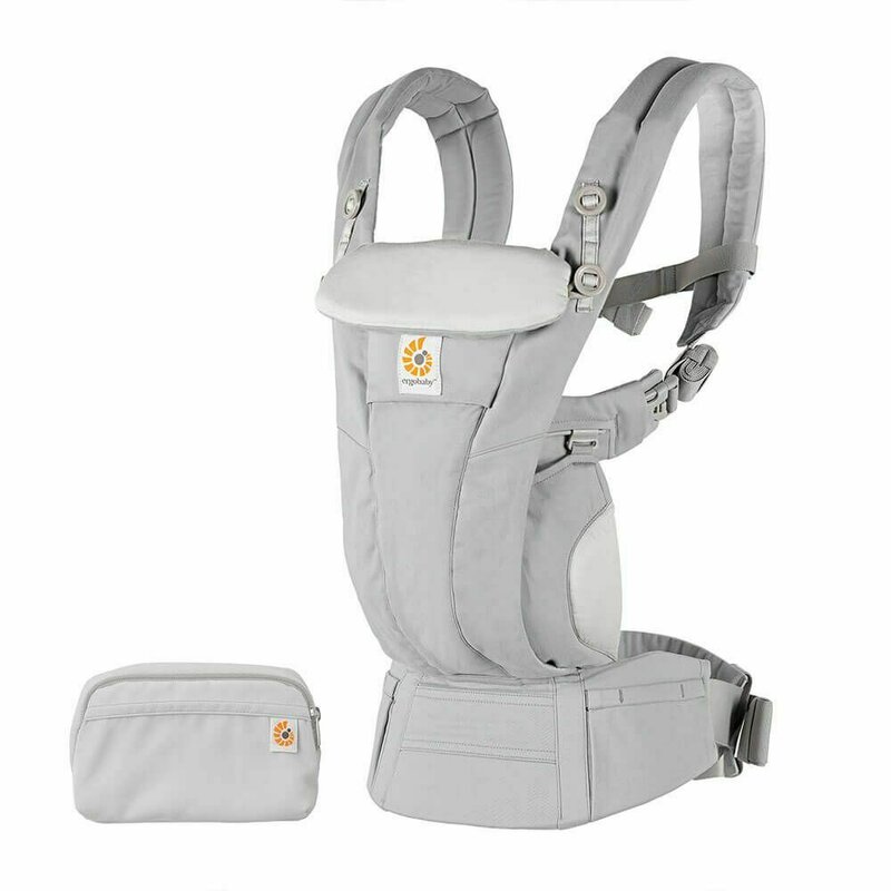 Ergobaby - marsupiu ergonomic omni dream , pearl, din poliester, 4 pozitii, gri