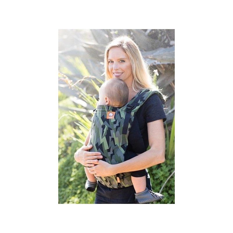 Baby tula - marsupiu toddler carrier black lightning
