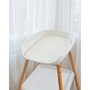 Masuta de infasat, BabyTrold, Cu saltea de infasat inclusa, Spatiu pentru depozitare, 77x67x90 cm, Sustine 11 kg, Lemn de fag, Alb/Natur - 2
