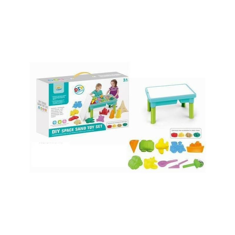 Masa + nisip kinetic malplay 100g + 11 accesorii