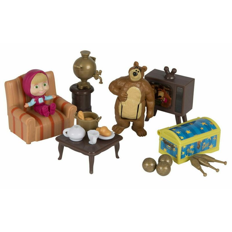 Simba - set de joaca casa ursului , masha and the bear, multicolor