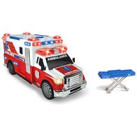 Dickie Toys - Ambulanta Ambulance DT-375,  Cu targa