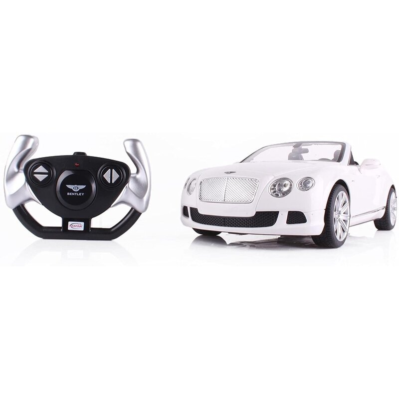 Rastar - masinuta cu telecomanda bentley continental gt , scara 1:12, alb