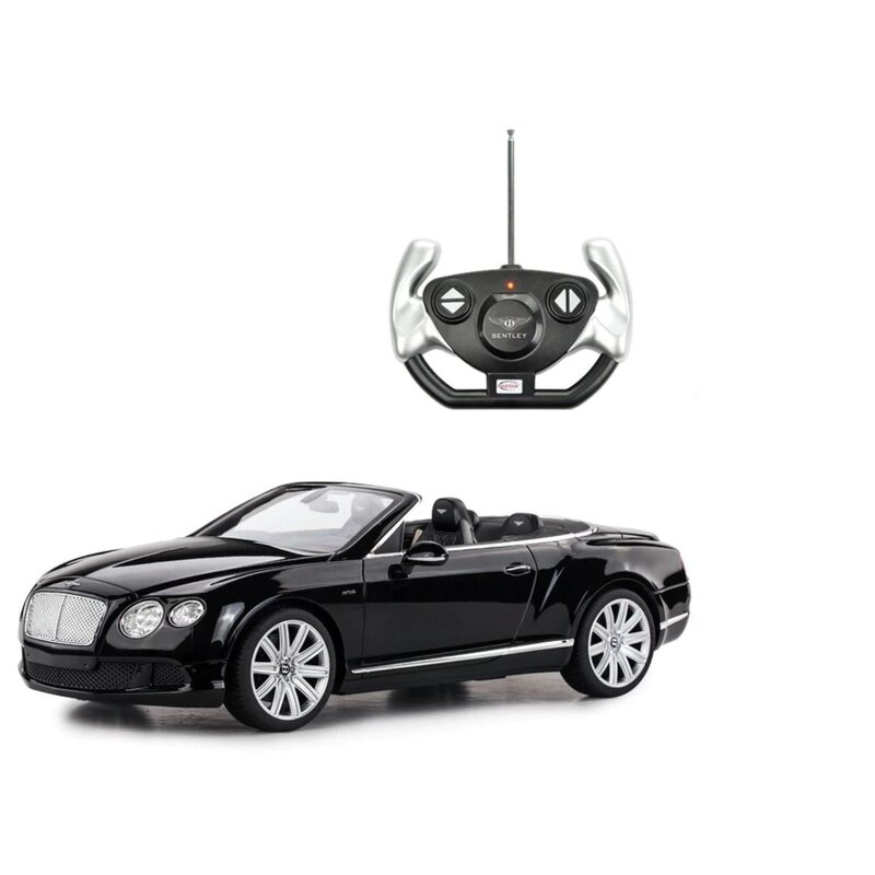 Rastar - masinuta cu telecomanda bentley continental gt , scara 1:12, negru