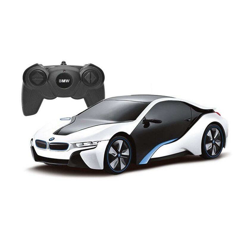 Rastar - masinuta cu telecomanda bmw i8, scara 1:24, alb