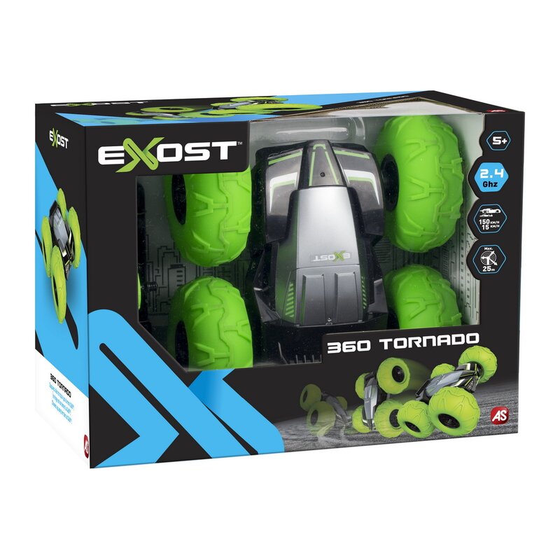 As - mina cu telecomanda exost 360 tornado verde