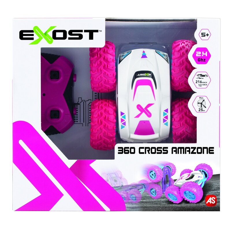 As - mina cu telecomanda exost rc scara 1:18 360 cross amazone
