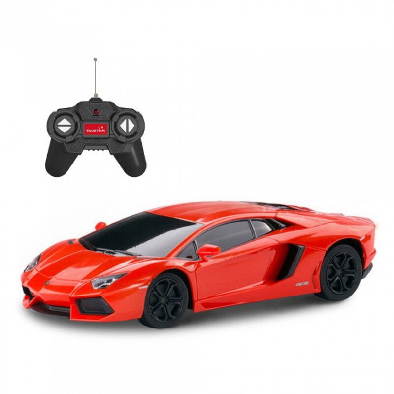 Rastar - masinuta cu telecomanda lamborghini aventador , scara 1:24, rosu