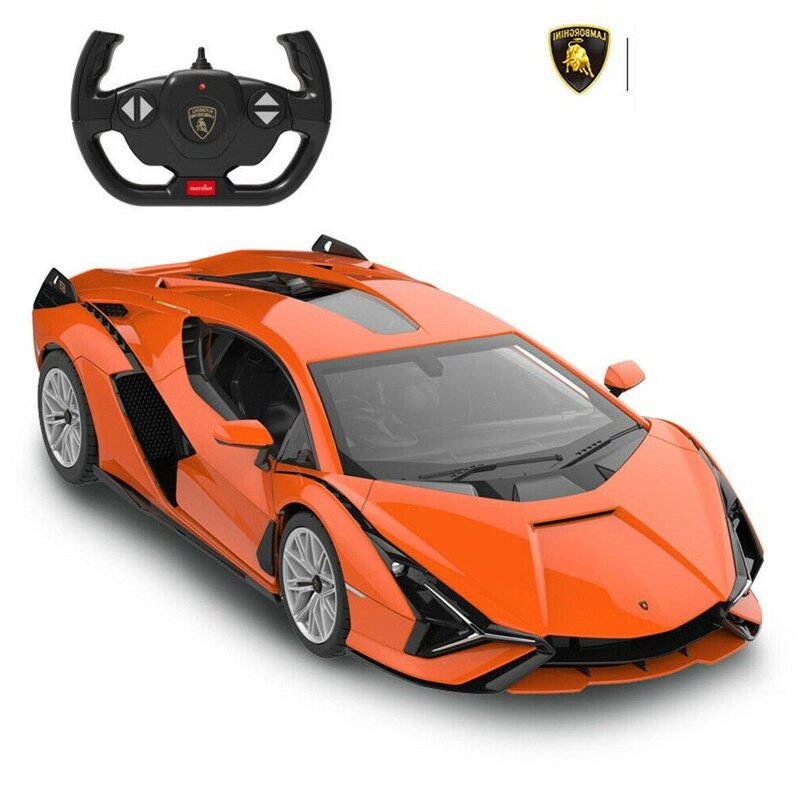 Rastar - Masinuta cu telecomanda Lamborghini Sian , Scara 1:14, Portocaliu