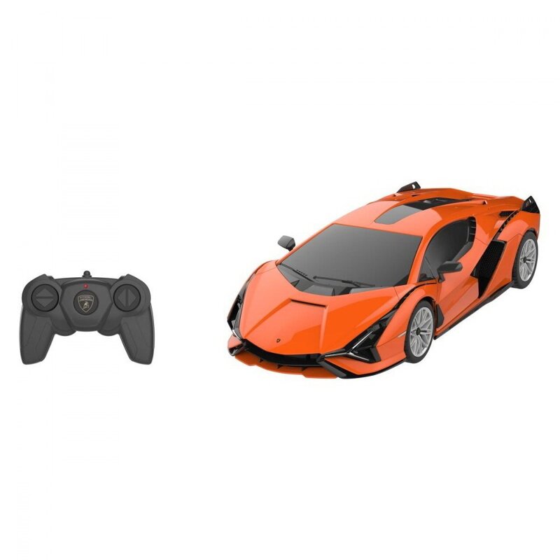Rastar - masinuta cu telecomanda lamborghini sian , scara 1:24, portocaliu