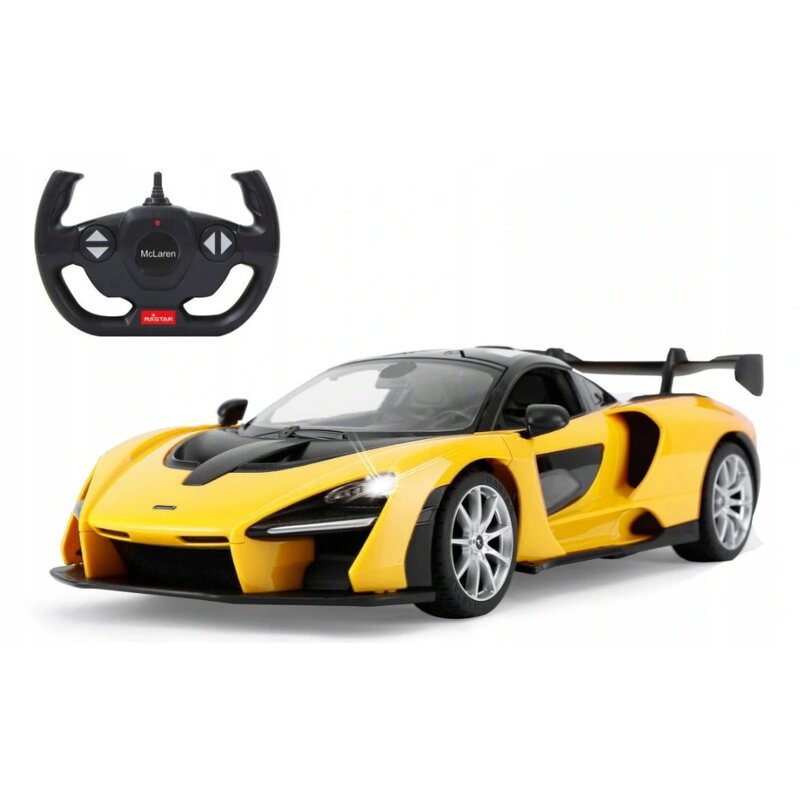 Rastar - masinuta cu telecomanda mclaren senna , scara 1:14, galben