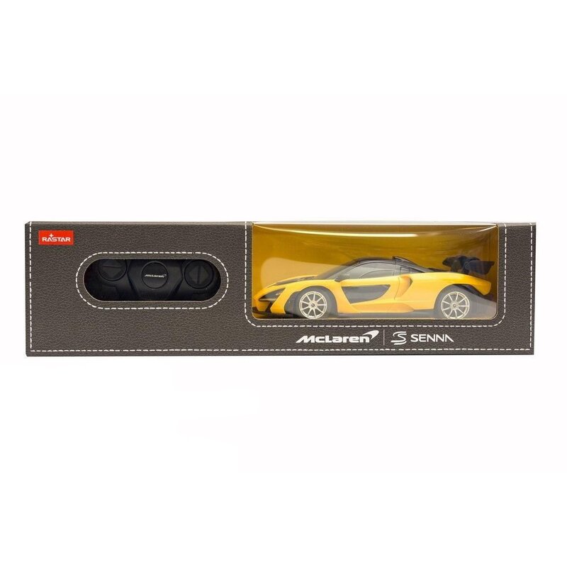 Rastar - masinuta cu telecomanda maclaren senna, scara 1:24, galben